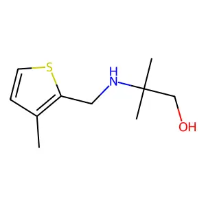 2-Methyl-2-{[(3-methylthiophen-2-YL)methyl]amino}propan-1-OL structure