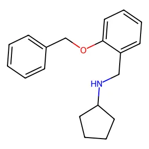 N-[2-(benzyloxy)benzyl]-N-cyclopentylamine structure