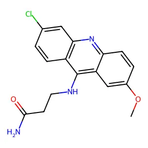 Propanamide, 3-((6-chloro-2-methoxy-9-acridinyl)amino)- structure