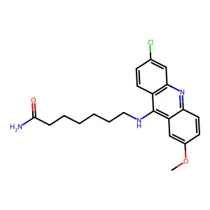 Heptanamide, 7-((6-chloro-2-methoxy-9-acridinyl)amino)- structure