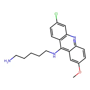 1,5-Pentanediamine, N-(6-chloro-2-methoxy-9-acridinyl)- structure