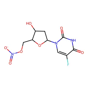 5-Fluoro-5'-O-nitro-2'-deoxyuridine structure