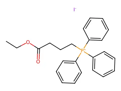 Butanoic acid, 4-(triphenylphosphoranylidene)-, ethyl ester structure