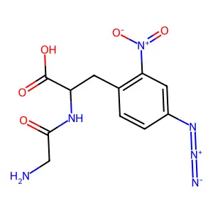 Glycyl-4-azido-2-nitro-phenylalanine structure