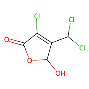 3-Chloro-4-(dichloromethyl)-5-hydroxy-2(5H)-furanone structure