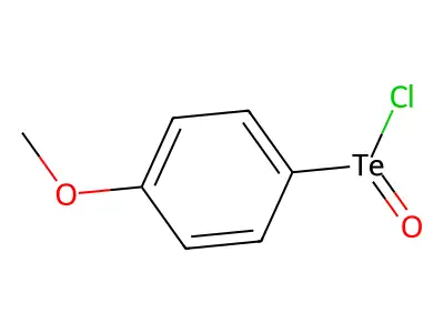 Benzene, 1-(chlorotellurinyl)-4-methoxy- structure