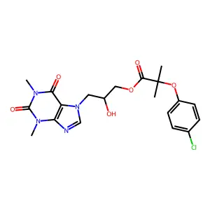 Dyphylline clofibrinate structure