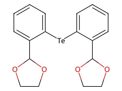 1,3-Dioxolane, 2,2'-(tellurodi-2,1-phenylene)bis- structure