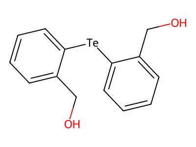 Benzenemethanol, 2,2'-tellurobis- structure