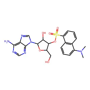 3'-O-Dansyladenosine structure