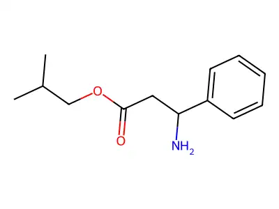 2-Methylpropyl 3-amino-3-phenylpropanoate structure