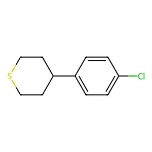 2H-Thiopyran, 4-(4-chlorophenyl)tetrahydro- structure