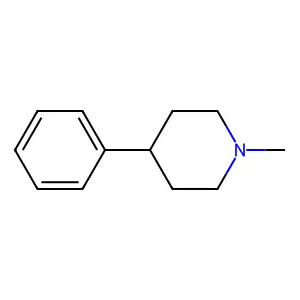 Piperidine, 1-methyl-4-phenyl- structure