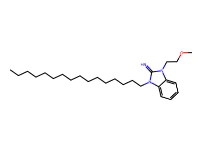 1-Hexadecyl-3-(2-methoxyethyl)-1,3-dihydro-2H-benzo[d]imidazol-2-imine structure
