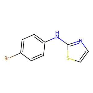N-(4-bromophenyl)-1,3-thiazol-2-amine structure