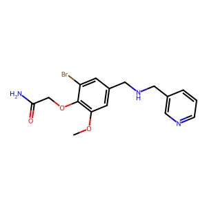 2-[2-Bromo-6-methoxy-4-[(pyridin-3-ylmethylamino)methyl]phenoxy]acetamide structure
