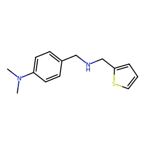N-[4-(dimethylamino)benzyl]-N-(2-thienylmethyl)amine structure
