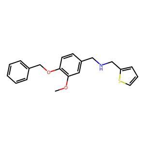 N-[4-(benzyloxy)-3-methoxybenzyl]-N-(2-thienylmethyl)amine structure