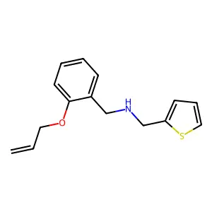 N-[2-(allyloxy)benzyl]-N-(2-thienylmethyl)amine structure