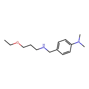 N-[4-(dimethylamino)benzyl]-N-(3-ethoxypropyl)amine structure