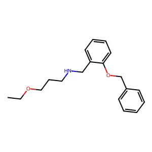 N-[2-(benzyloxy)benzyl]-N-(3-ethoxypropyl)amine structure