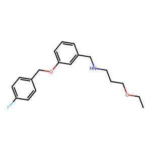 N-(3-ethoxypropyl)-N-{3-[(4-fluorobenzyl)oxy]benzyl}amine structure