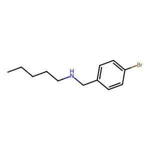 N-Pentyl-p-bromobenzylamine structure