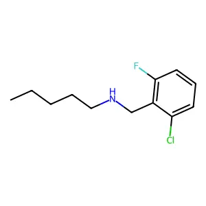 N-(2-chloro-6-fluorobenzyl)-N-pentylamine structure