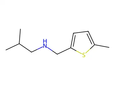 (2-Methylpropyl)[(5-methylthiophen-2-yl)methyl]amine structure