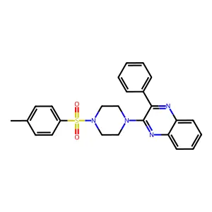 2-[4-(4-Methylphenyl)sulfonylpiperazin-1-yl]-3-phenylquinoxaline structure