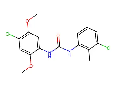 1-(4-Chloro-2,5-dimethoxyphenyl)-3-(3-chloro-2-methylphenyl)urea structure