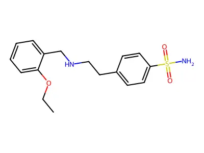 4-{2-[(2-Ethoxybenzyl)amino]ethyl}benzenesulfonamide structure