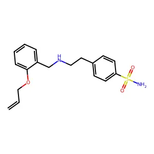 4-(2-{[2-(Prop-2-en-1-yloxy)benzyl]amino}ethyl)benzenesulfonamide structure