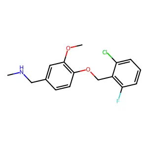 N-{4-[(2-chloro-6-fluorobenzyl)oxy]-3-methoxybenzyl}-N-methylamine structure