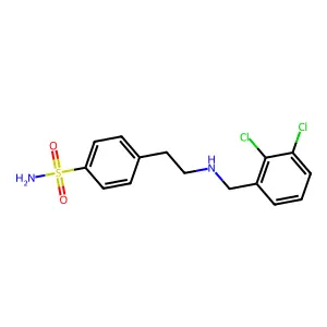 4-[2-[(2,3-Dichlorophenyl)methylamino]ethyl]benzenesulfonamide structure
