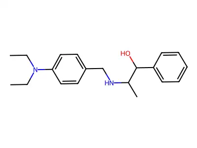2-{[4-(Diethylamino)benzyl]amino}-1-phenylpropan-1-ol structure