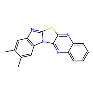 2,3-Dimethylbenzimidazo[2',1':2,3][1,3]thiazolo[4,5-b]quinoxaline structure