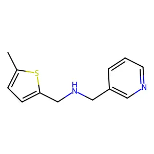 1-(5-methylthiophen-2-yl)-N-(pyridin-3-ylmethyl)methanamine structure