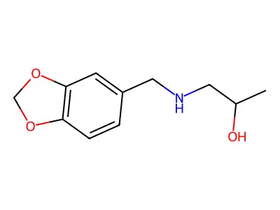 1-[(Benzo[1,3]dioxol-5-ylmethyl)-amino]-propan-2-ol structure