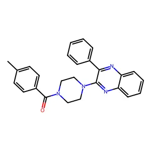 (4-Methylphenyl)[4-(3-phenylquinoxalin-2-yl)piperazin-1-yl]methanone structure