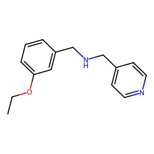N-(3-ethoxybenzyl)-N-(4-pyridinylmethyl)amine structure