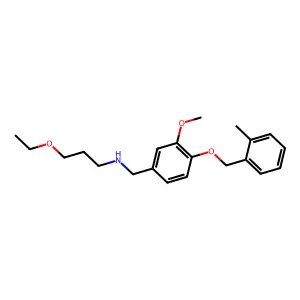 3-ethoxy-N-{3-methoxy-4-[(2-methylbenzyl)oxy]benzyl}-1-propanamine structure
