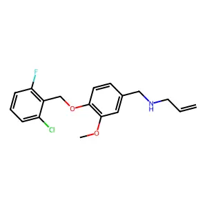N-allyl-N-{4-[(2-chloro-6-fluorobenzyl)oxy]-3-methoxybenzyl}amine structure