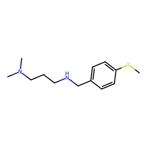 N,N-dimethyl-N'-[4-(methylsulfanyl)benzyl]propane-1,3-diamine structure