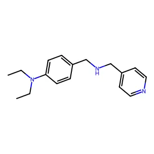 N-[4-(diethylamino)benzyl]-N-(4-pyridinylmethyl)amine structure