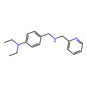 N-[4-(diethylamino)benzyl]-N-(2-pyridinylmethyl)amine structure