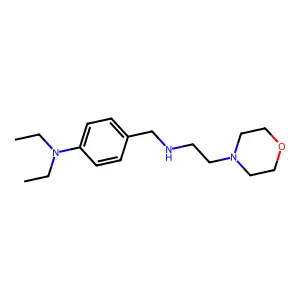 N,N-diethyl-4-({[2-(morpholin-4-yl)ethyl]amino}methyl)aniline structure