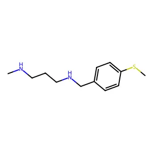 N-methyl-N'-[4-(methylsulfanyl)benzyl]propane-1,3-diamine structure