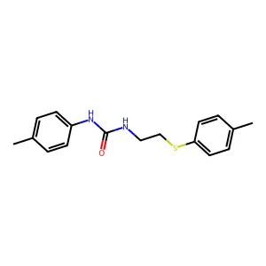 1-(4-Methylphenyl)-3-[2-(4-methylphenyl)sulfanylethyl]urea structure