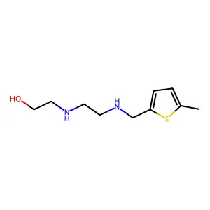 2-[(2-{[(5-Methyl-2-thienyl)methyl]amino}ethyl)amino]ethanol structure
